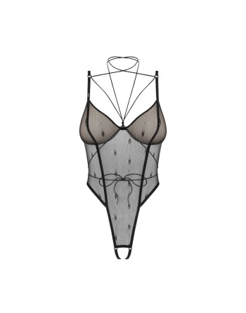 Anniverse special body ouvert et harnais - Noirs