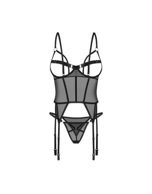 Euridia corset et string - Noirs Euridia corset et string - Noirs