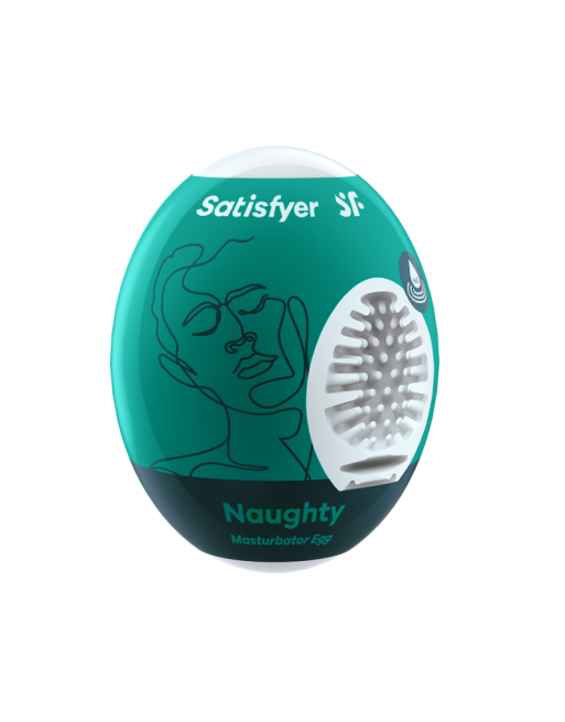 Oeuf masturbateur Naughty - Turquoise Oeuf masturbateur Naughty - Turquoise