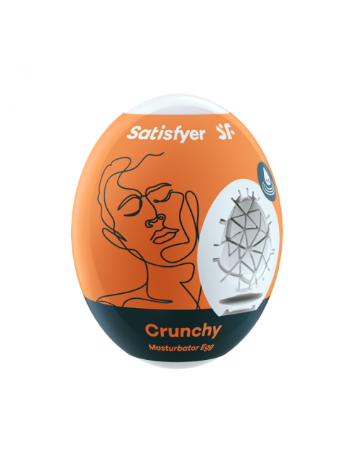 Oeuf masturbateur Crunchy - Orange Oeuf masturbateur Crunchy - Orange