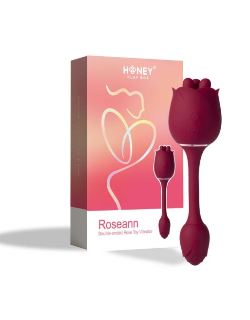 Roseann - Vibromasseur en forme de rose à double extrémité Roseann - Vibromasseur en forme de rose à double extrémité
