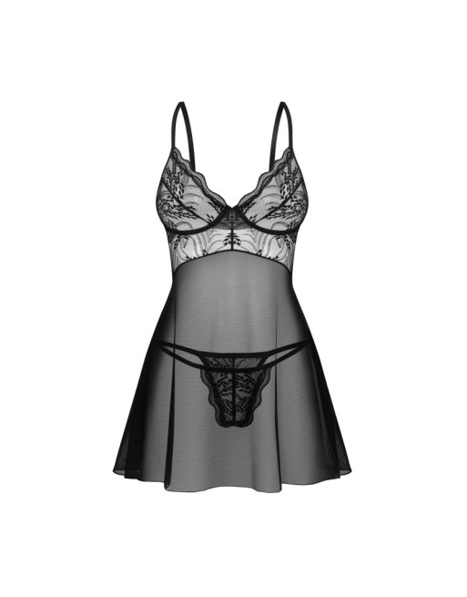 Perisia babydoll et string - Noirs Perisia babydoll et string - Noirs