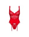 Amor Cherris guêpière et string - Rouge