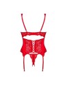 Amor Cherris guêpière et string - Rouge