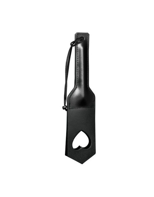 Paddle en Cuir Cœur Noir Paddle en Cuir Cœur Noir